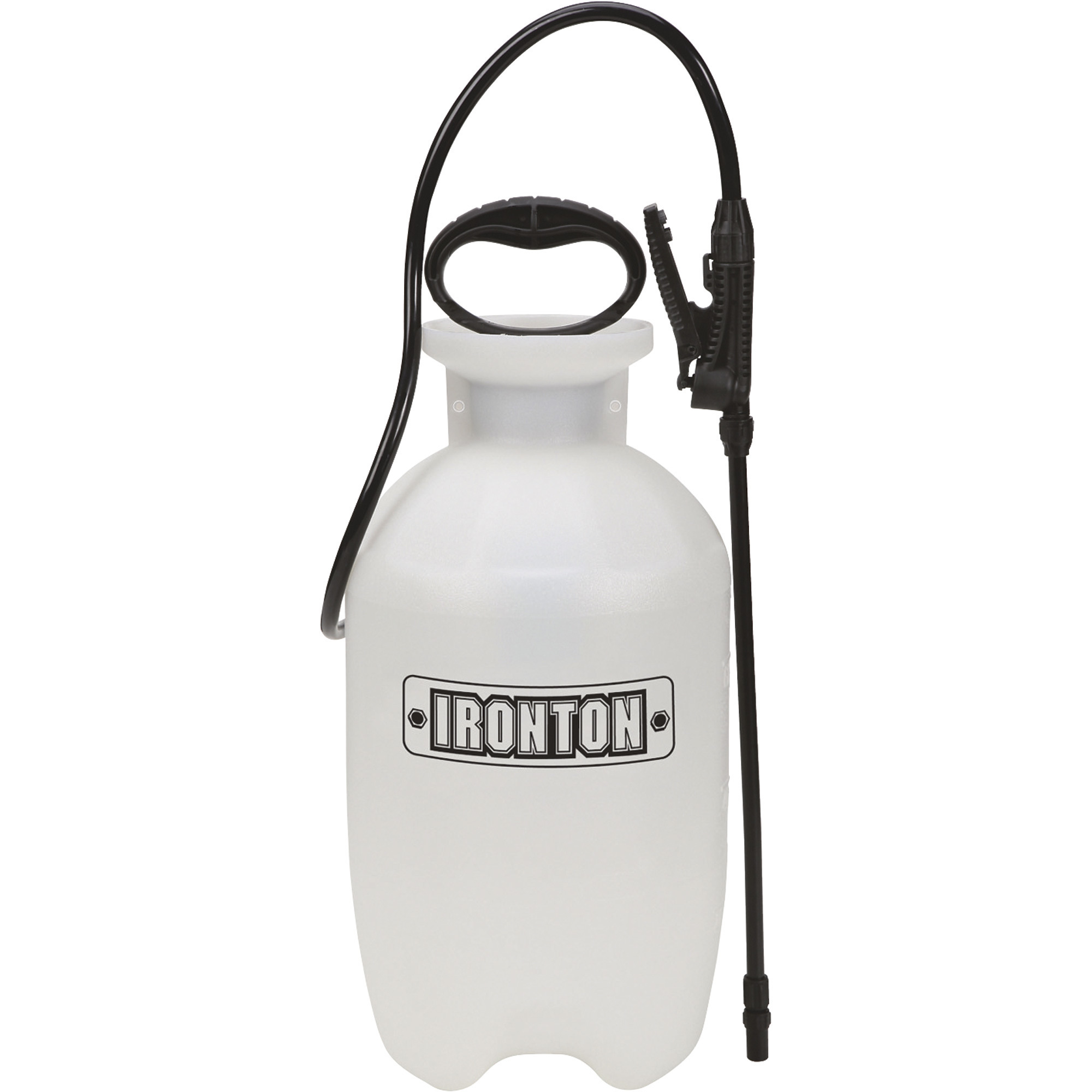 Ironton Portable Poly Sprayer, 2 Gallons, 45 PSI, Adjustable Nozzle, Anti-Clog Filter